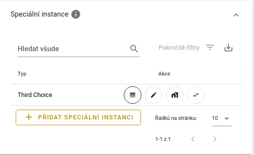 Speciální instance