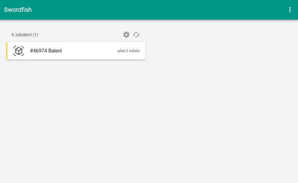 hlavní stránka baliče