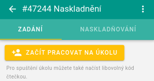Začít pracovat na úkolu