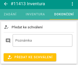 Předat ke schválení