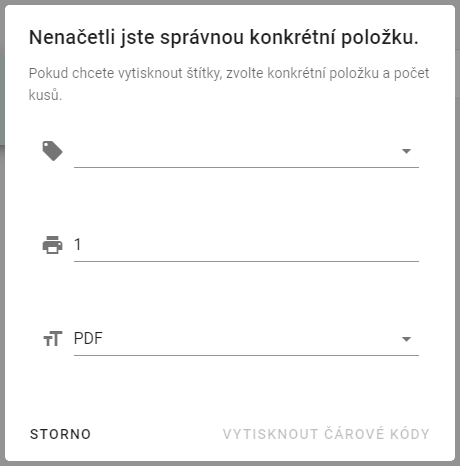 Upozornění při zapnuté funkci