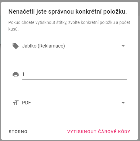 Upozornění při zapnuté funkci